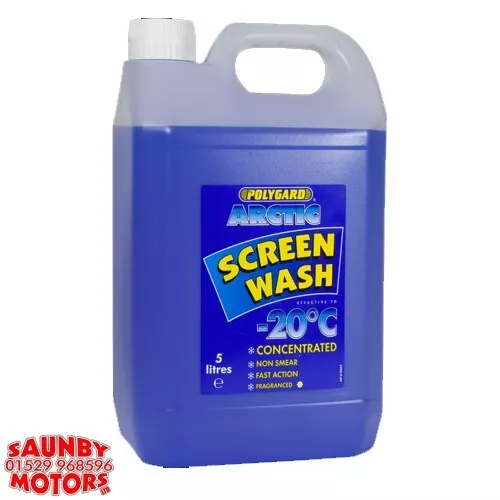 Polygard Arctic Screenwash  -20C 5L  Blue MIS18210