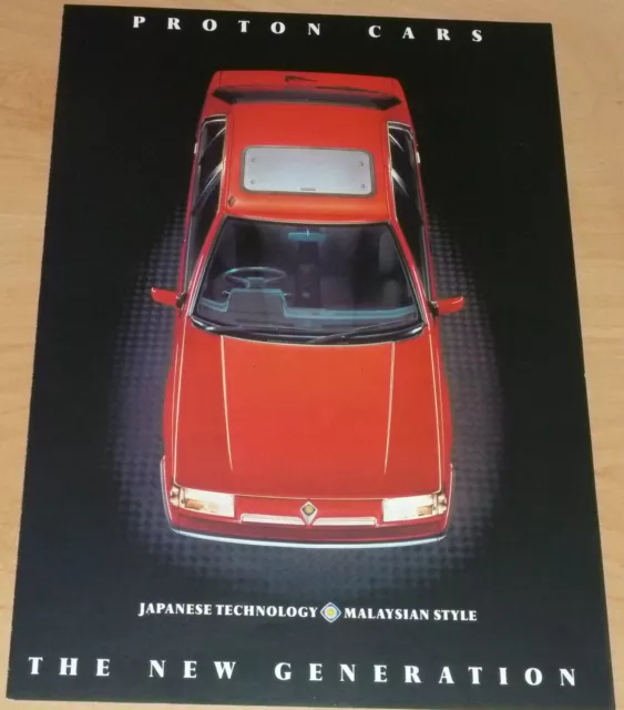 Proton Saloon & Aeroback (Ge Gl Gls Se 1.3 & 1.5) Brochure 1991 English Exc Rare