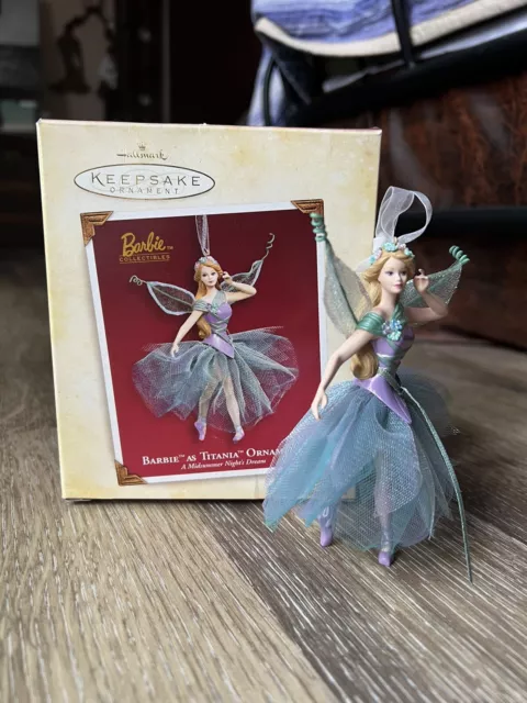 Barbie As Titania A Midsummer Night’s Dream Hallmark Christmas Ornament In Box