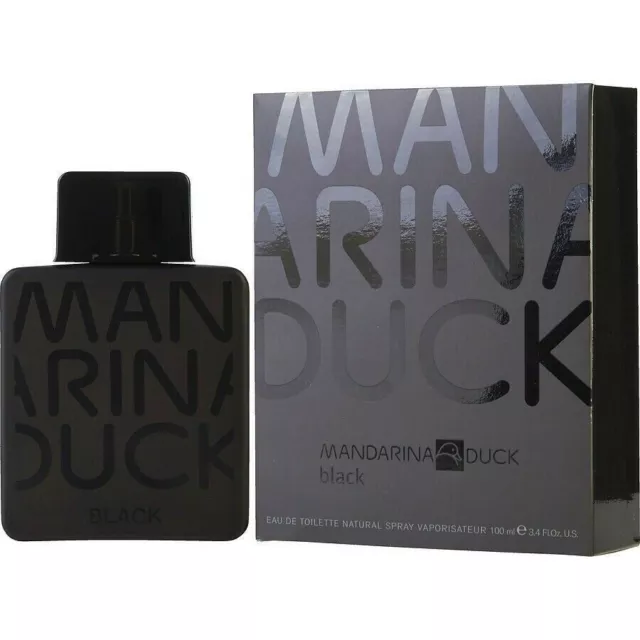 Mandarina Duck BLACK Eau De Toilette Spray for Men 100ml 3.4oz sealed pack, New