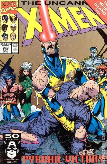 Uncanny X-Men #280 FN 1991 Stock Image