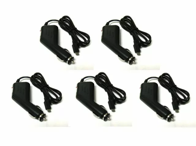 5x New Micro USB Rapid Fast Battery Travel Auto DC Car Charger For Cell Phone