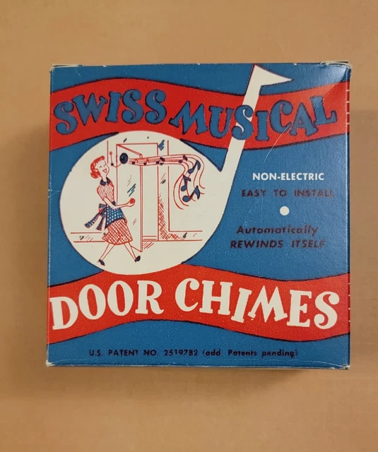 Vintage Swiss Musical Door Chimes Raindrops Keep Falling On My Head Vintage Swiss Musical Door Chimes Raindrops Keep Falling On My Head