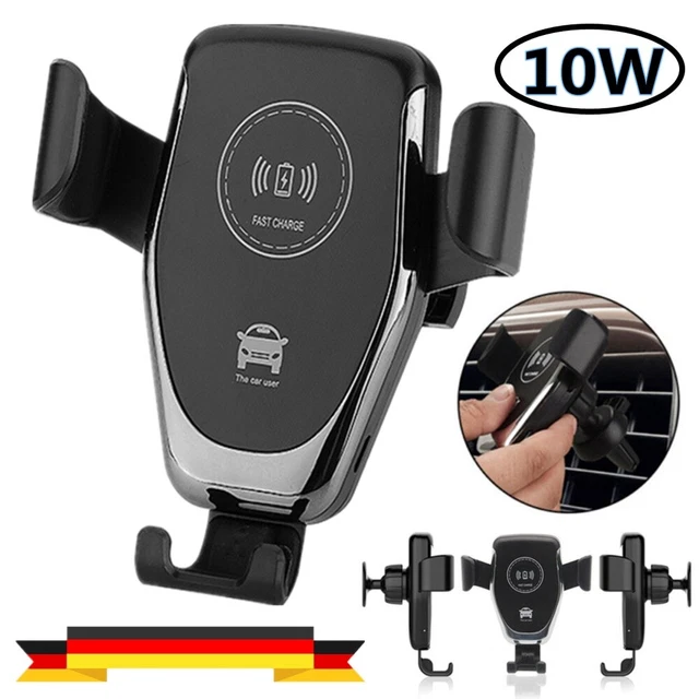 10W Qi Ladegerät Auto KFZ Handy Halterung Induktions Clamping Wireless Charger
