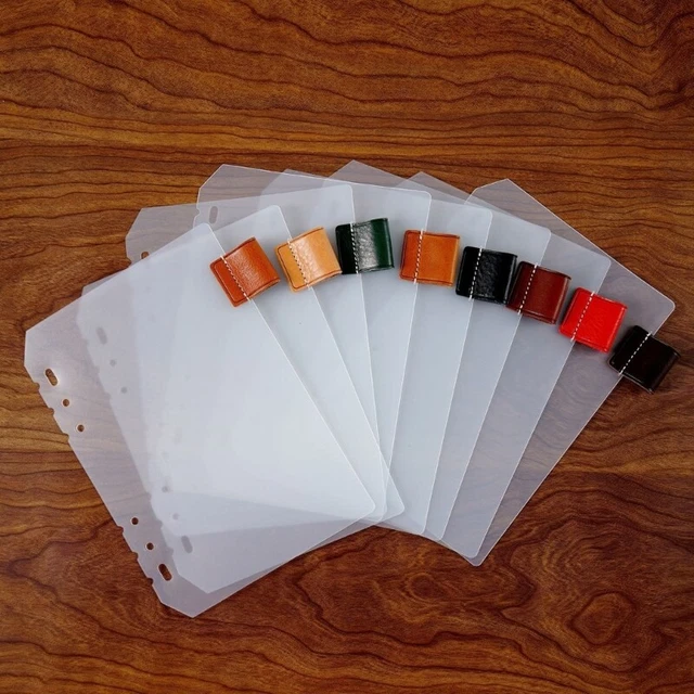 Horizontal Divider, A6 A7 Binder Dividers 6-Hole Punched Rings Binder Divider