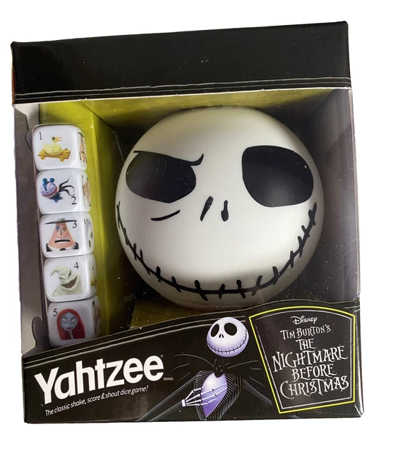 DISNEY THE NIGHTMARE Before Christmas / Jack Skellington Yahtzee Game