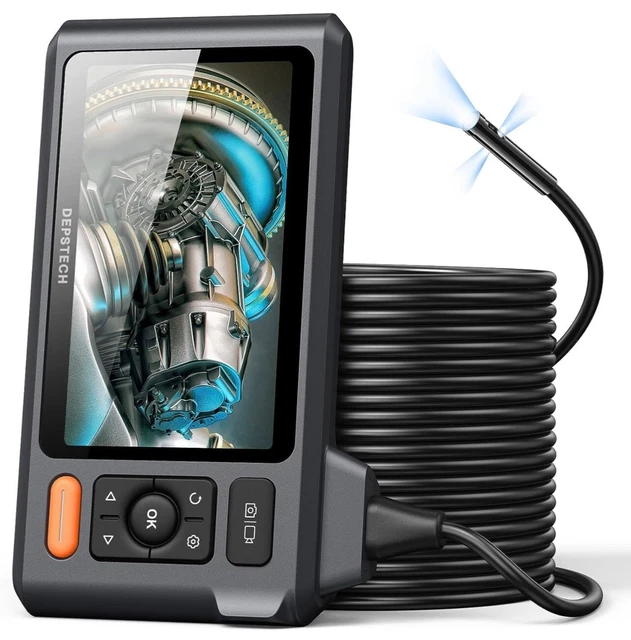 DEPSTECH DS520  Triple Lens Endoscope 5” IPS Screen, 1080P, 50ft  NEW OPEN BOX