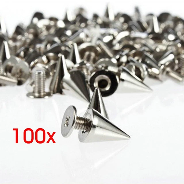 / schuhe / leder kleidung spikes screwback - diamanten punk - stil nieten