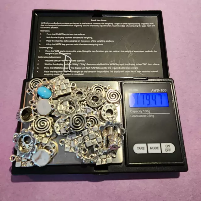 6 OZ 925 Sterling Silver Not Scrap Lg Lot Necklace Pendants / Bracelet Charms