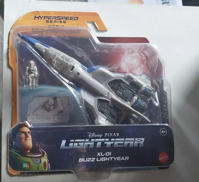 Disney Pixar Lightyear Hyperspeed Series XL-01 Space Ship Toy with Figure MATTEL
