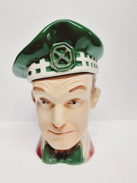 Vintage Ezra Brooks Whiskey Decanter Bust Stan Laurel