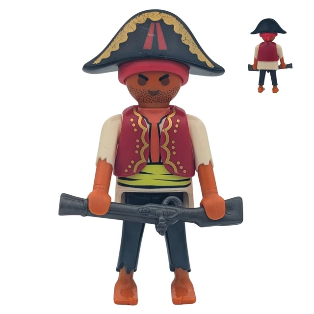 Figurine Playmobil Pirate N°4 Avec Épée - Bateau Flibustier - Vintage Bon État