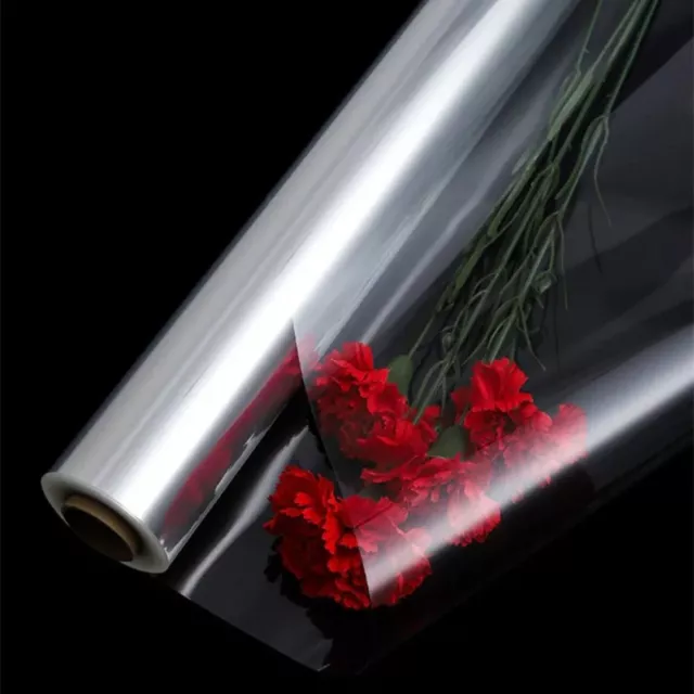 50 pz bouquet cellophane trasparente impermeabile imballaggio carta da imballaggio matrimonio