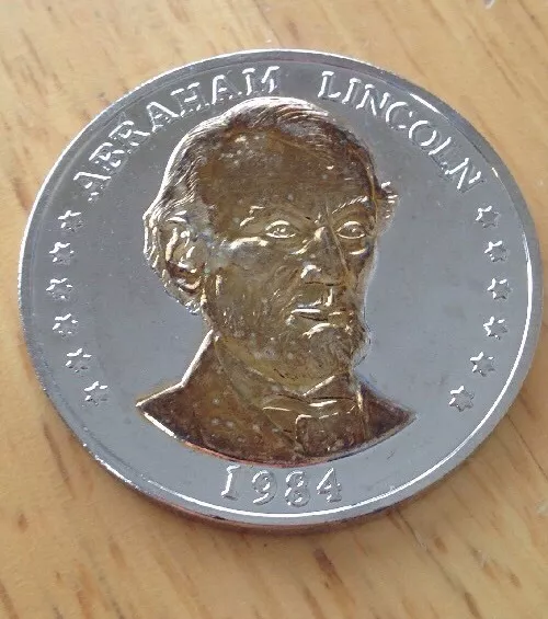 Historic Mint Double Eagle Abraham Lincoln Commemorative Medallion - 1984
