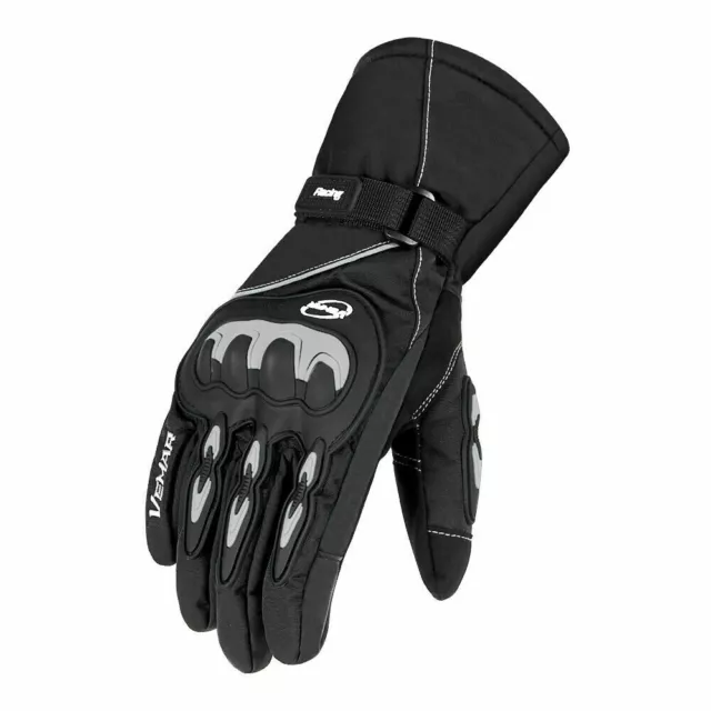 Gants de moto d'hiver imperméables Doublure en polaire thermique Gants de moto