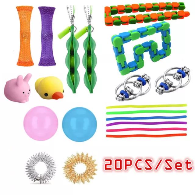 SENSORY STRESS ANXIETY Relief Worm Big Fidget Toy Plastic Decompression Toy  $5.98 - PicClick AU
