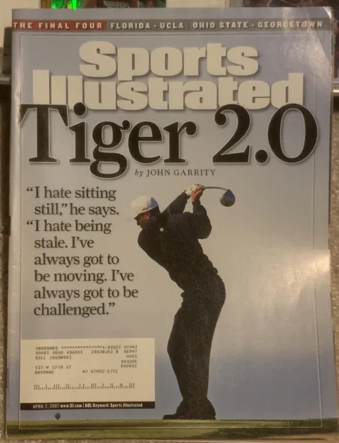Tiger Woods PGA Golf Sports Illustrated 4/2/07 Masters Hall Of Fame Vintage