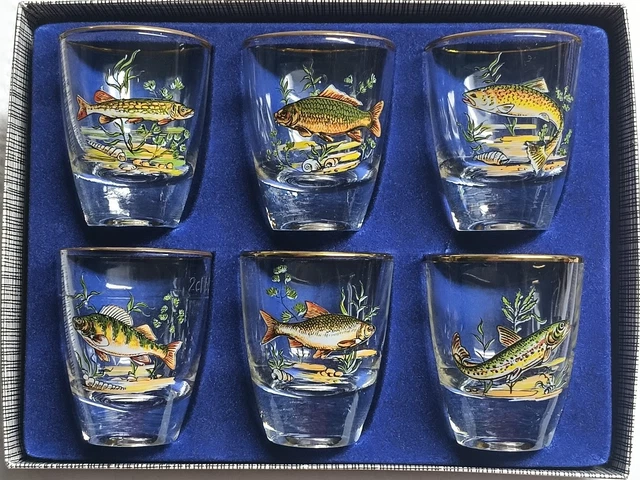 GTK Hirschkopf Stamper Gläser – 6er Set, 2 Cl Fassung, Ca. 5,5 Cm Hoch Im Geschenkkarton