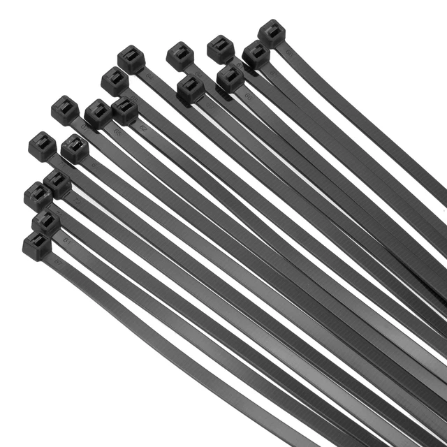 250 Serre-câbles R-type Uxcell – Organisateur Fils électriques 12.7mm – Nylon Noir
