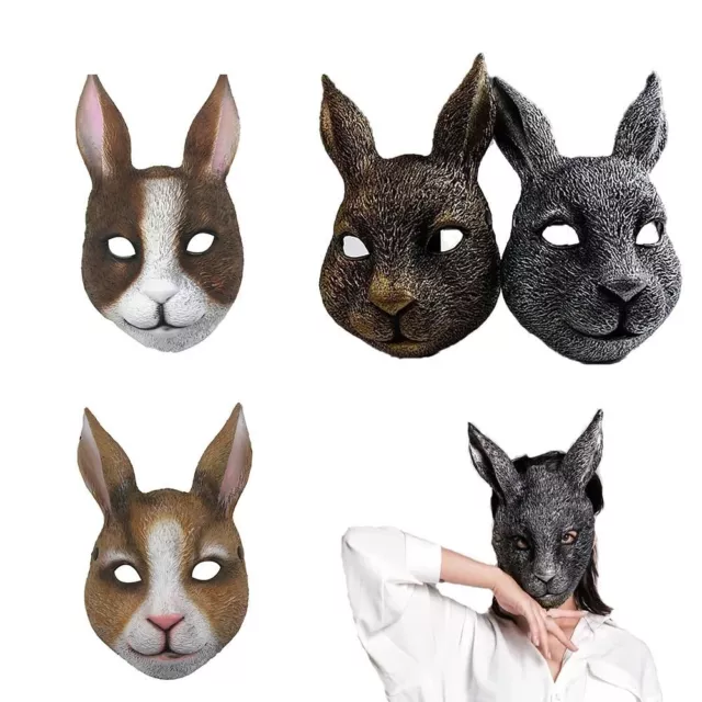 Full Face Rabbit Mask Eye Mask Easter Party Mask  Christmas