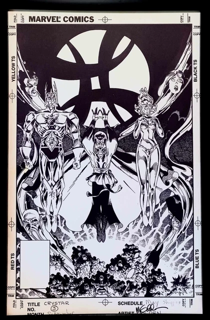 Crystar #3 by Michael Golden 11x17 FRAMED Original Art Poster Print Marvel Comic