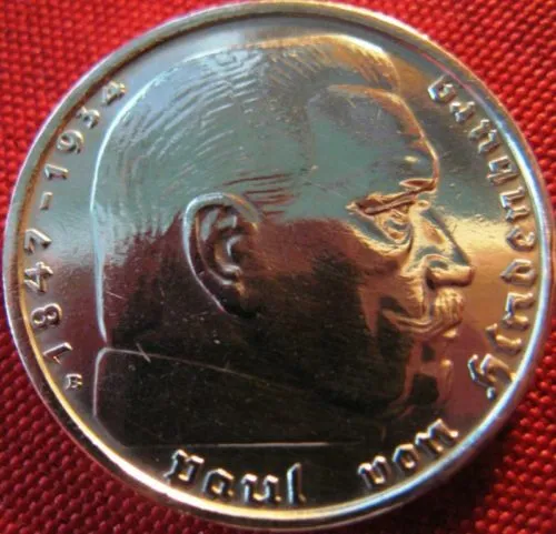 Vecchia Germania 2 Reichsmark 1938-ARGENTO Moneta Autentica Terzo Reich-AQUILA-SVASTICA-WW2 2
