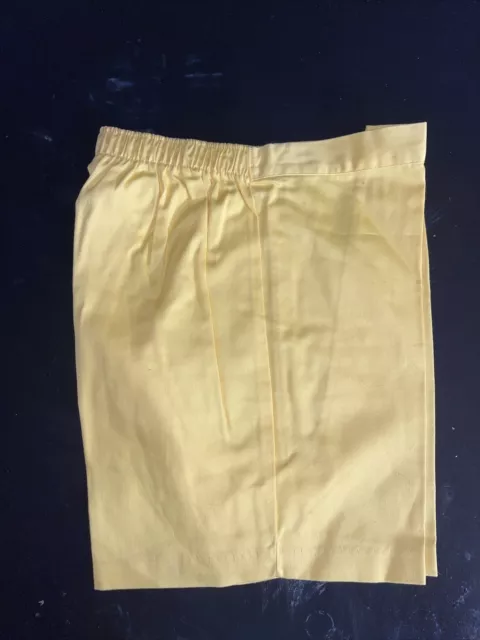 Vintage 1960s 70s Buster Brown Child’s Yellow Cotton Shorts 10