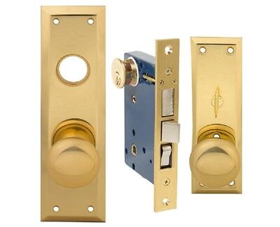 Countryside Mortise Entry Lockset This Lock Fits Marks 91A  Mortise Brass
