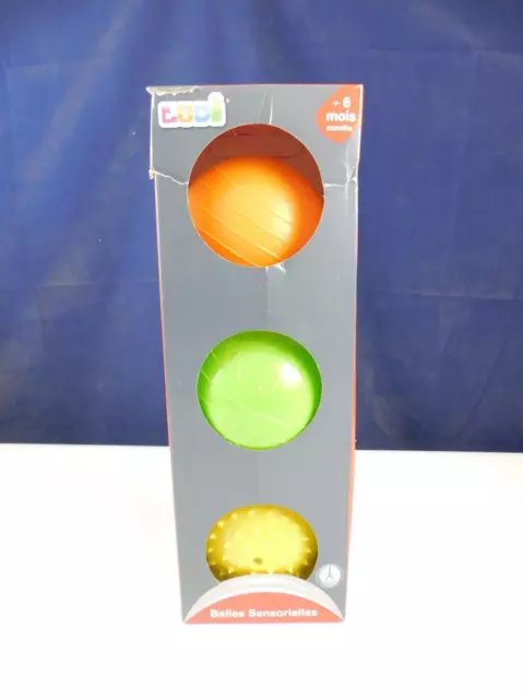 Ludi 2789 Sensory Ball Sensorikball Kinderball Spielball Spielzeug Baby 3 Stk.