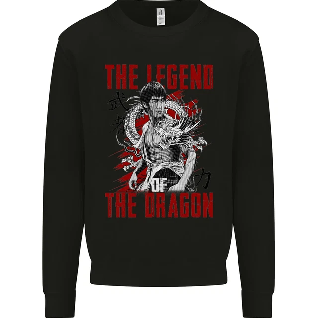 Felpa Maglione Legend of the Dragon MMA Film Arti Marziali Bambini