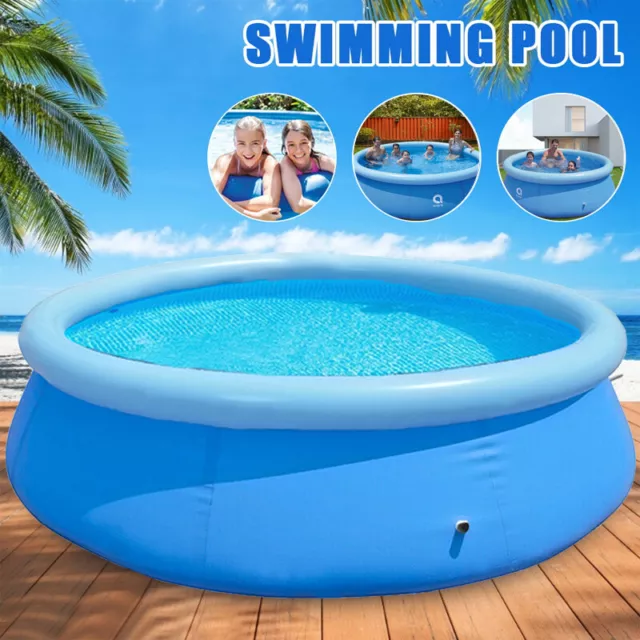 10ft Inflatable Paddling Pool Swimming Pool Family Fun Outdoor Party UK Stock