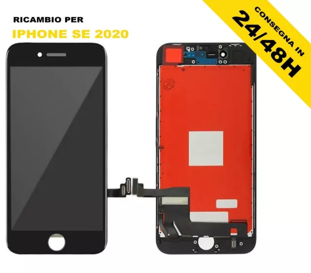 Display Lcd Apple Iphone Se 2020 Touch Screen Vetro Schermo Nero Pari Originale