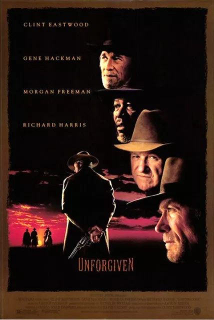 Unforgiven (1992) original movie poster - single-sided - rolled