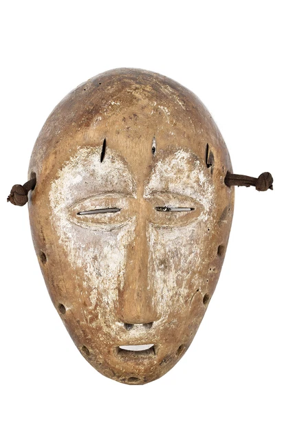 Lega Mask Wood Bwami Society Congo African Art