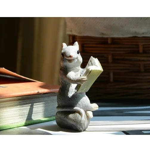 Maus Lesen Buch Statue Fee Skulptur Tischplatte Figur Home Decor Geschenke