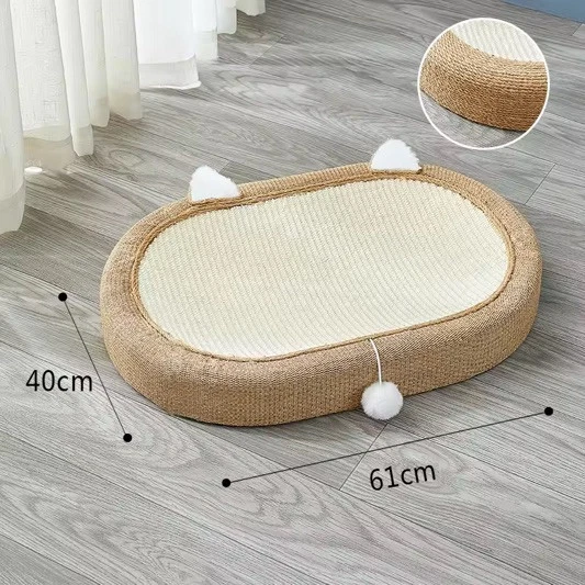 L-förmiger Katzenkratzbaum Aus Sisal & Massivholz – 67 Cm | Für Wohnungskatzen