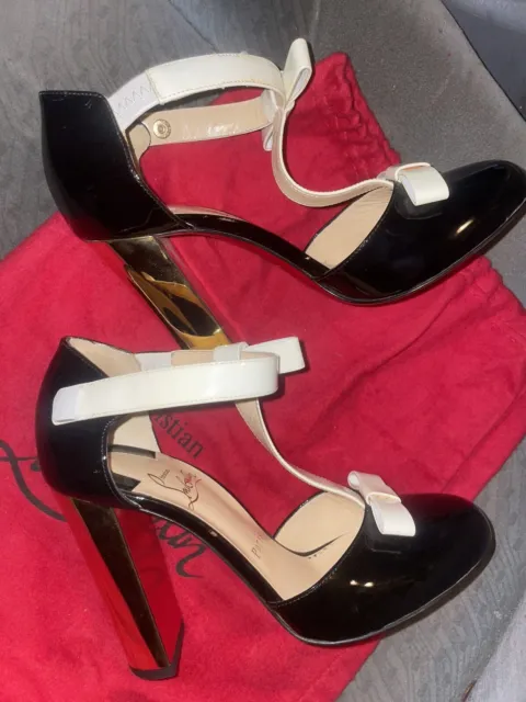 Christian Lou Boutin Red Bottoms High heel Shoes Size 37 With Dust Bag (read)