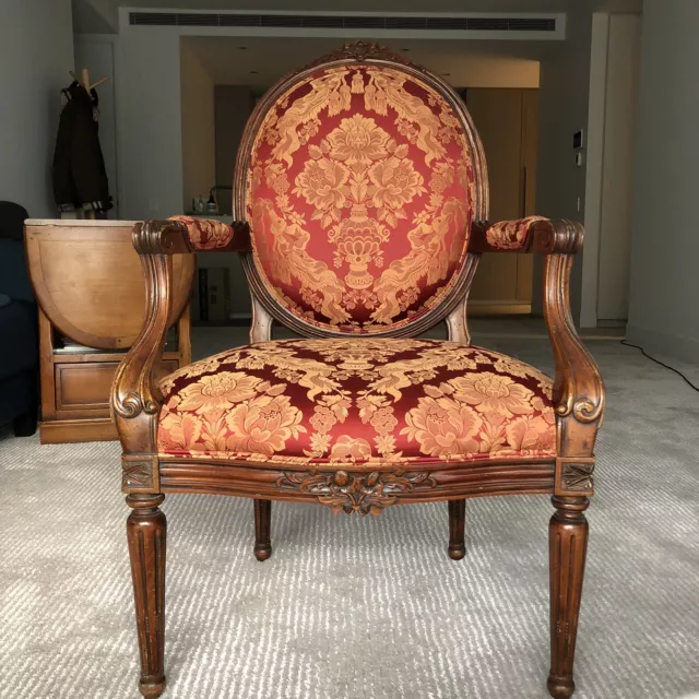 Louis XV French Aubusson Chair — Sonty Johns' Antiques