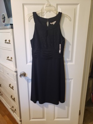 Womens AA Studio New Lace Top Cocktail/ Party Dress Size 10 Black