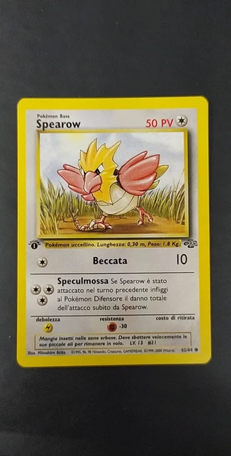 Pokemon 62/64 Spearow Jungle Ita 1ED Prima Edizione