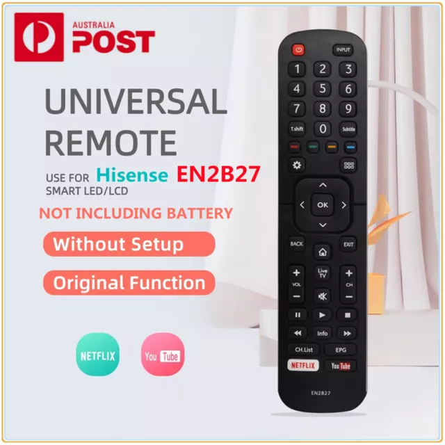 For HISENSE TV Remote EN2B27 ORIGINAL OEM Control EN-2B27 RC3394402/01 3139 238