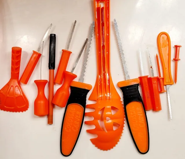 Set Of 14 Pumpkin Carving Tools