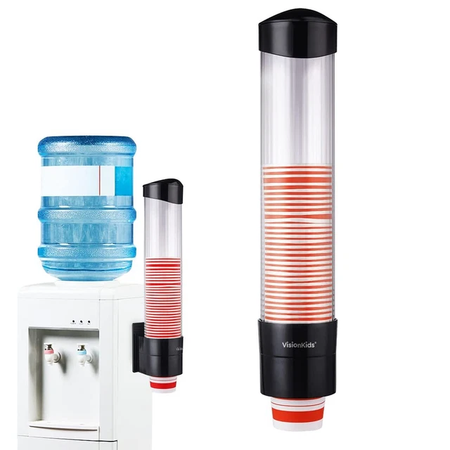 Cup Dispenser Fits 5oz - 7oz Cone or Flat Bottom Cups,Cup Dispense...