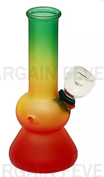 Glass smoking water pipe Tobacco Bowls Rasta acrylic Bong Hookahs 15cm bubbler