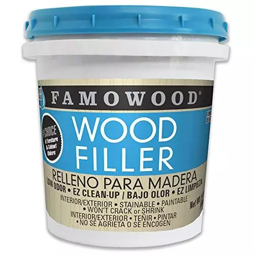 Relleno de madera de látex FamoWood 40022126 - pinta, natural 24 oz.