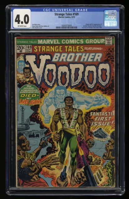 Strange Tales #169 CGC VG 4.0 Off White 1st Appearance of Brother Voodoo!