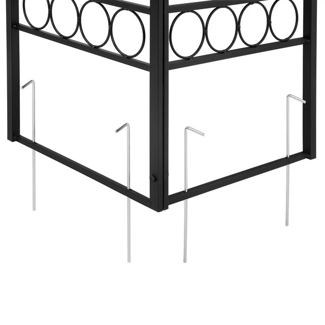 Pavillon Gartenzelt Gartenpavillon 3x3m Wasserabweisend Metall Luxus Garten Zelt 6