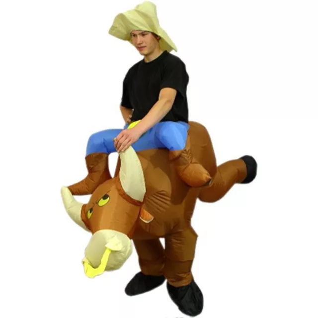 New unisex child's Inflatable Bull one  size fits most up to size 10