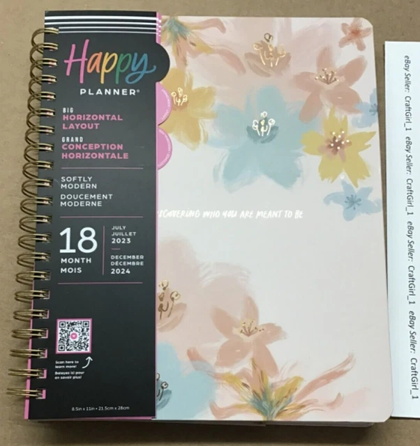 NEW! HAPPY PLANNER 20232024 “MODERN MONTHS” BIG 18 Mo. Planner