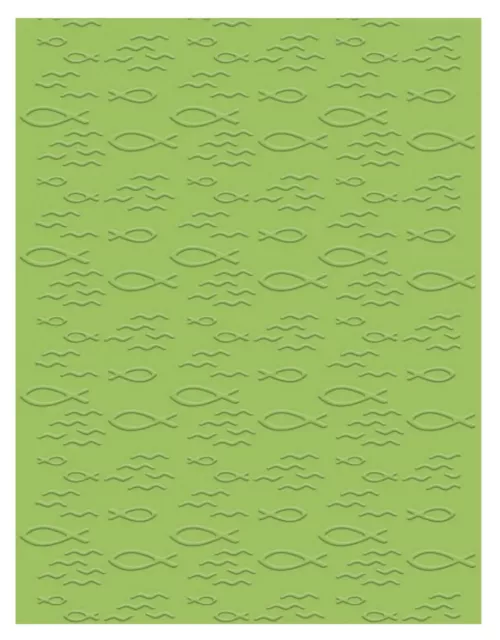 Prägeschablone Fische Ichtus Embossing Folder Kommunion, Hochzeit 59 Efco